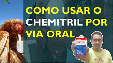 Como dar o remédio Chemitril?