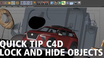 CINEMA 4D QUICK TIP | LOCK AND HIDE OBJECTS