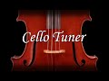 Cello tuner  easy to use  plucking real cello sound
