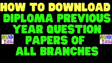 How to Find the Diploma Question Papers|Diploma Question papers |Diploma Question paper APP