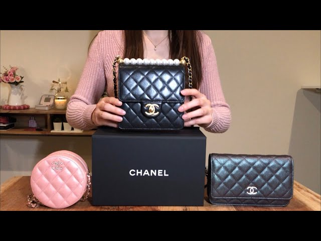 Pristine 19S Chanel Chic Pearls Quilted Flap Bag Black GHW  Boutique Patina
