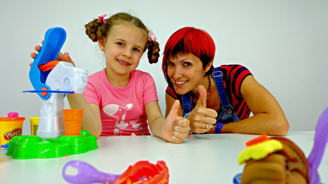 New Update Видео для детей: мороженое из Play Doh!