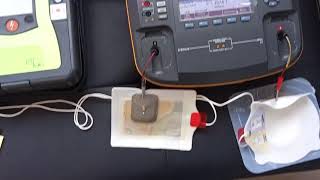 Conduct calibration AED defibrillator,