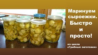 Маринуем сыроежки. Быстро и просто!