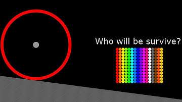 Full Option (Aesthetic Particles, Circle Monster, The Team) Marble Survival Race ASRM in Algodoo