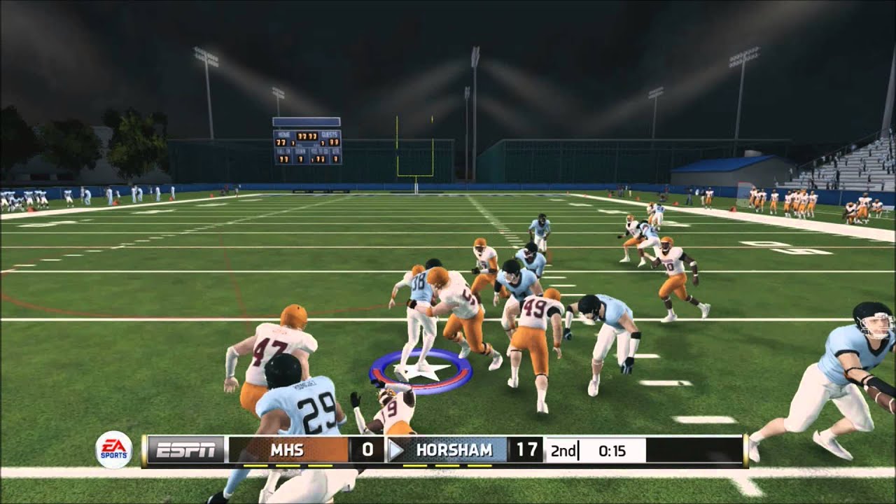 NCAA 14 Road to Glory Running Back: Episode 1: High School game 1