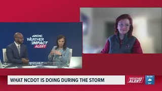 What NCDOT is doing during the storm