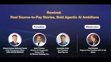 Horizon SEA 2025 Agentic AI Panel: Procurement at Scale