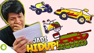 MENGGAMBAR MOBIL IMPIANMU DAN JADIKAN MEREKA HIDUP WKWK!!! Draw Your Car [INDO] ~Game ini Asik wkwk! screenshot 4