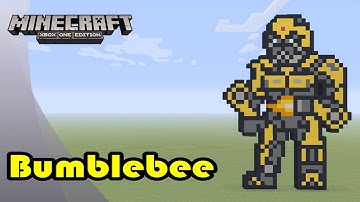 Minecraft: Pixel Art Tutorial and Showcase: Bumblebee (Transformers)