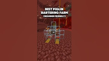 Best Piglin Bartering Farm In Minecraft! #minecraft #survival #minecraftfarms