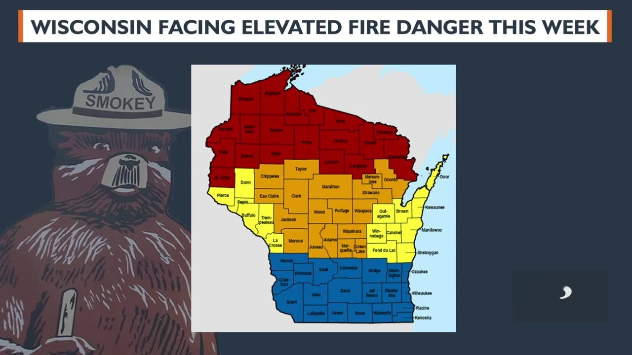 Wisconsin DNR upgrades fire danger levels to high or extreme in several ...