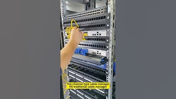 The channel cable manager VS the traditional cable manager