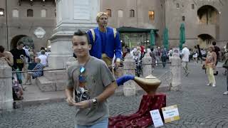 Genie Magic Lamp Levitation |  Street Performers