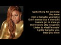 I Got a Thang For You by Trina (feat Keyshia Cole)