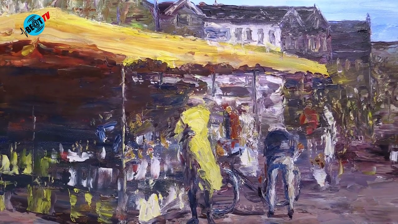 Olieverfschilderijen Peter Swidde te zien in Kruithuisje in Alkmaar (6 oktober 2025)