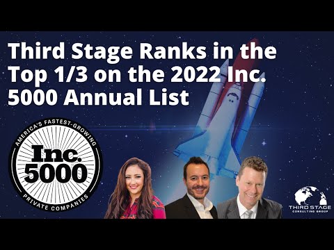 Third Stage Ranks in the Top 1/3 on Inc. 5000 Annual List Episode cover