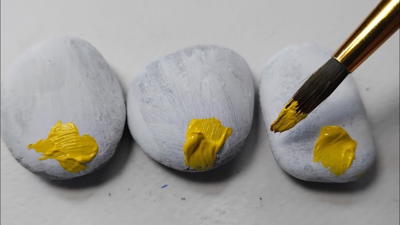 Rock Painting Easy Idea for Beginners | Hatching Chicks Acrylic Rock Tutorial | Satisfying Art