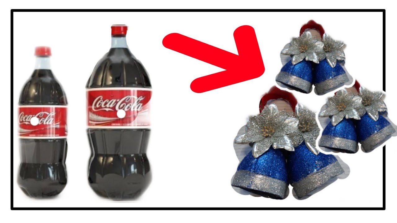 DIY Recycled plastic bottles for Christmas bells (best ideas). YouTube