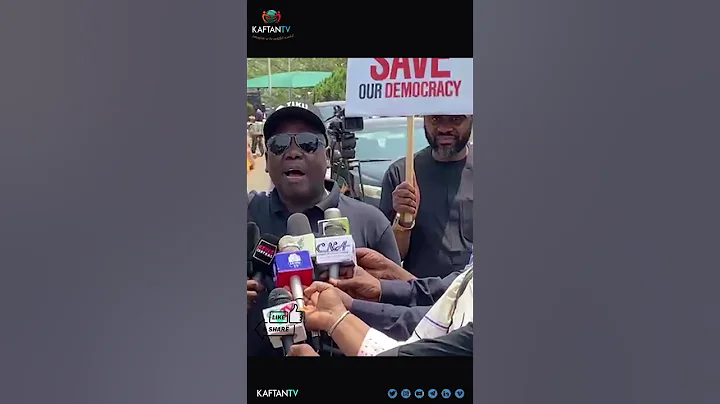 "PDP leads protest to INEC HQ in Abuja! Atiku Abubakar, Ifeanyi Okowa, and Sen Ayu present