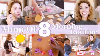 ☀️Mom of 8 Kids Morning Routine ☀️ // Homeschooling, Homemaking + Large Family Life...