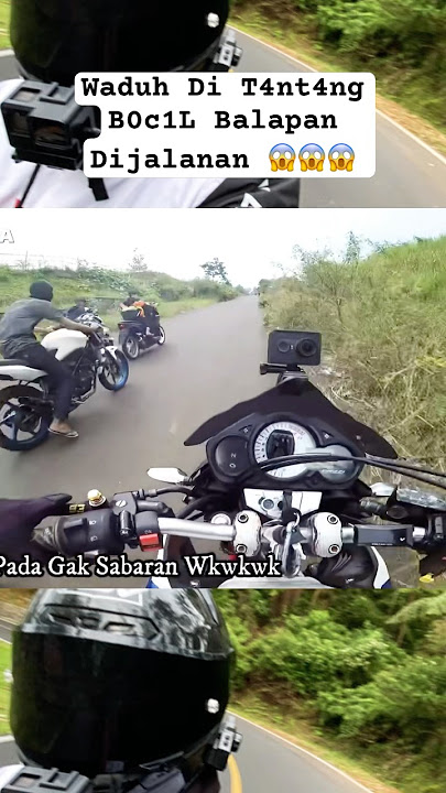Waduh Di T4nt4ng B0c1L Balapan Dijalanan 😱 #viralvideo #motovlog #shorts #fyp #balapan #video