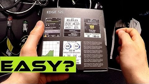 Garmin Edge 520 GPS Bike Computer - Intuitive Interface? Test PART 1.