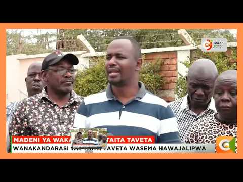 Wakandarasi Taita Taveta Wataka Kulipwa Madeni ya Kuanzia 2013