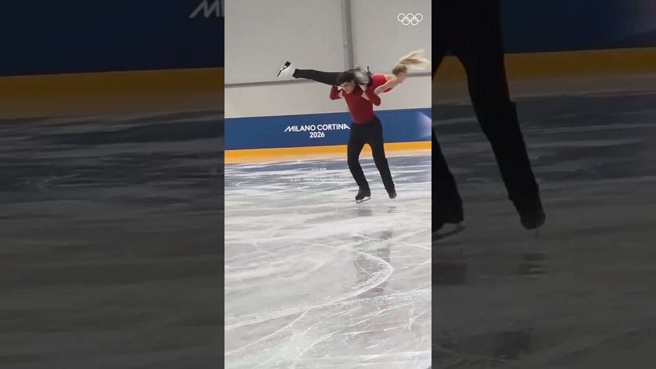 Piper Gilles and Paul Poirier work the ice 💼🇨🇦 #MilanFigureSkating
