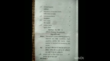 BA.LL.B 1st Semester Indian History-1 Question Paper 2020 CCS UNIVERSITY #ballb#llb#ccsu#judiciary