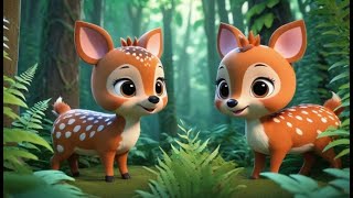 Pudu Hooves Go Tiptoe Tiptoe Tiptoe | Nursery Rhyme for Kids | Baby Songs | Kids Music