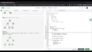 Diameter of a Binary Tree | GFG Solution in C++ | Optimal O(N) Approach Explained