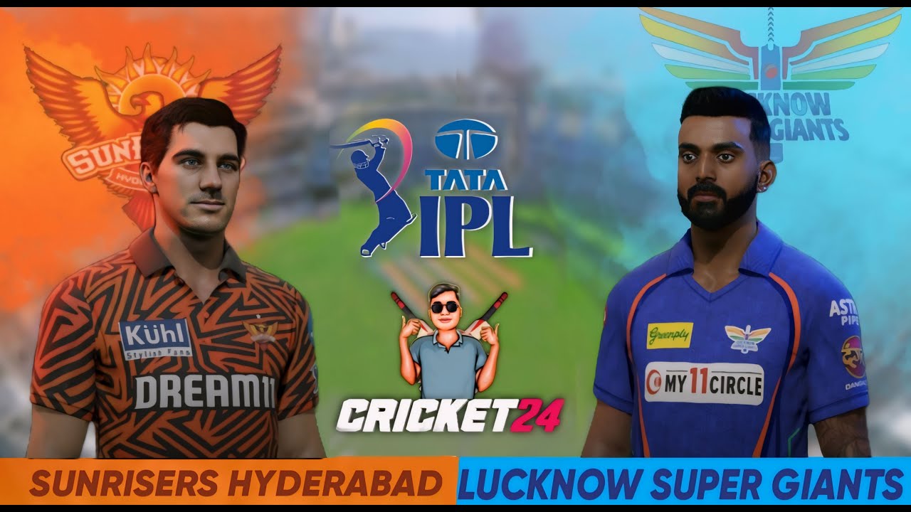 IPL 2024 SRH vs LSG T20 Match - Cricket 24 Live - SR Gamer - YouTube