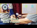 How to check blood pressure by using manual bp apparatus  aneroid sphygmomanometer