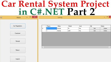 Car Rental System Project.in C#.NET part 2