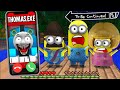 What if You Call to THOMAS.EXE MINION FAMILY at 3:00 AM in MINECRAFT! Minions vs Sonic Sirenhead