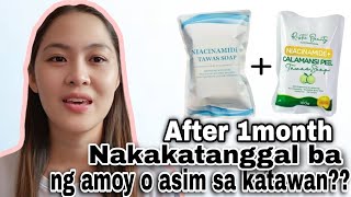 AFTER 1MONTH REVIEW NIACINAMIDE TAWAS AND CALAMANSI PEEL TAWAS SOAP