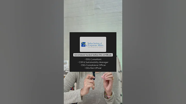 ESG/ Sustainability Certifications #esg #career #careeroption #certification #bcom #commerce