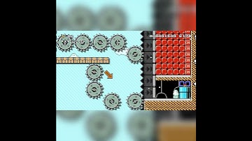 Thwomp Run by SonicFast0 #shorts 🍄Super Mario Maker 2 ✹4K Switch 2 No Commentary #dlb