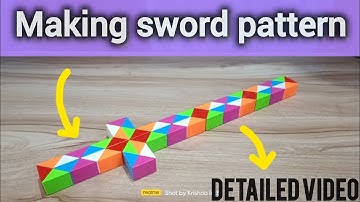 making sword pattern | detailed video | easy to make | snake puzzle |