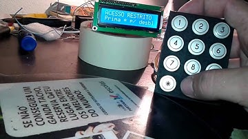 Controlo de acesso com Arduino + teclado 3x4 + LCD 16x2