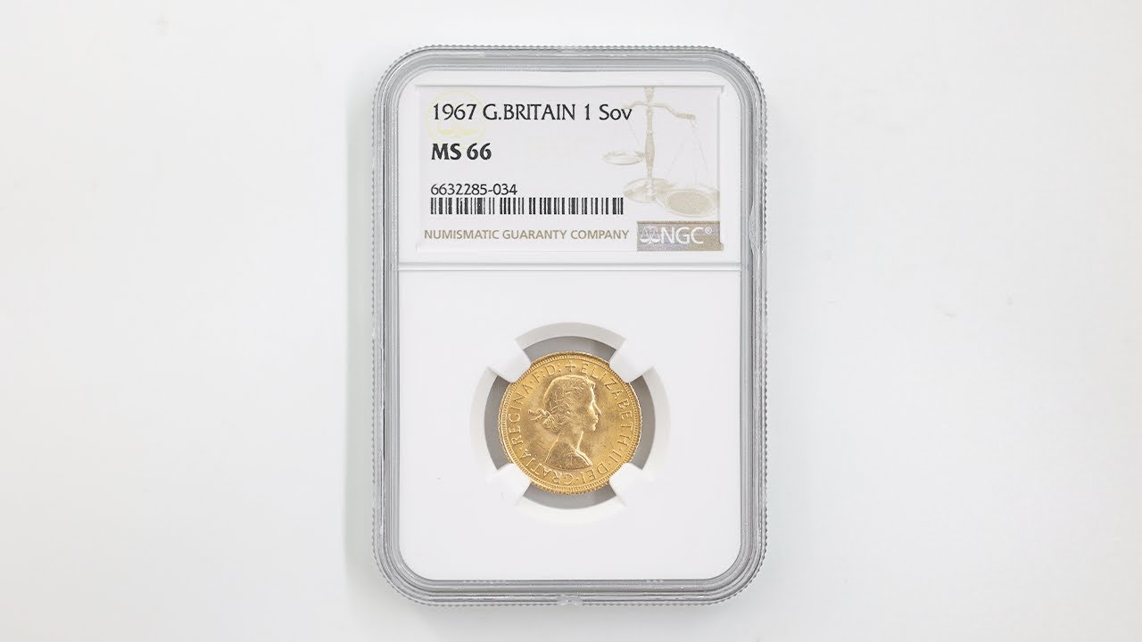 1967 英国 エリザベス2世 ソブリン 1ポンド（1ソブリン）金貨