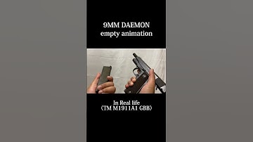 MWⅡ「9MM DAEMON」empty animation in Real life #airsoft  #mw2 #shorts
