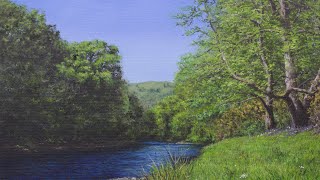 River Landscape | Oil Painting Timelapse