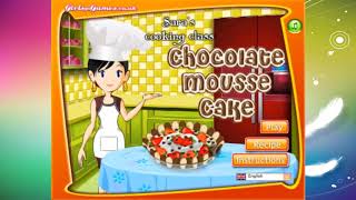 Game trẻ em - Học nấu ăn cùng cô Sara - Bánh Cà rốt - Bánh Mousse Socola screenshot 3