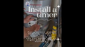 Plumbing Tips - Install a timer
