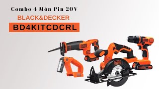 [REVIEW] Combo 4 Món Pin 20V Black+Decker BD4KITCDCRL - HÀNG NHẬP MỸ