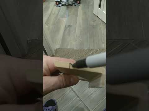 Наличник на дверную коробку в нестандартной ситуации.