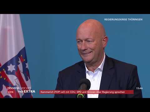 Thüringen: Pressekonferenz von