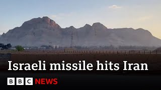 Israeli Missile Hits Iran Us Officials Say Bbc News